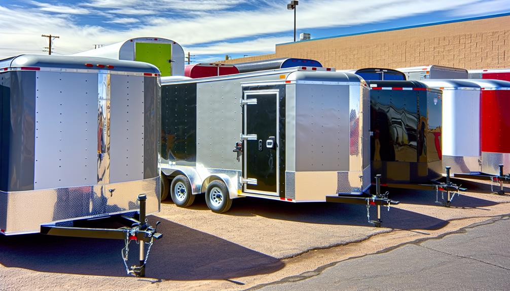 varieties of enclosed trailers